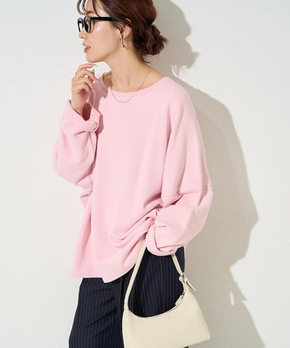 做舊拼色 寬鬆 抓絨 衛衣