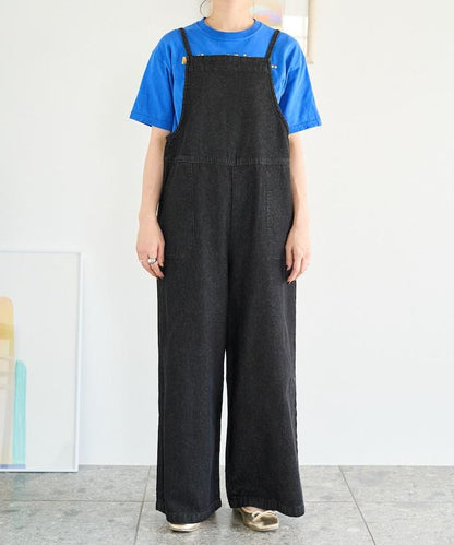 繫帶設計 牛仔面料 揹帶褲