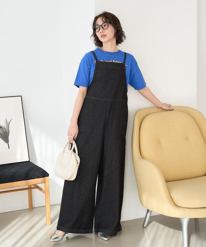 繫帶設計 牛仔面料 揹帶褲