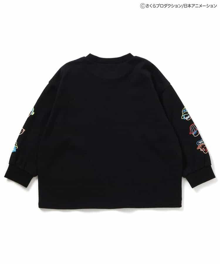 ちびまる子ちゃん（櫻桃小丸子） 聯名系列 袖部圖案長袖T恤