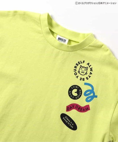 ちびまる子ちゃん（櫻桃小丸子） 聯名系列 袖部圖案長袖T恤