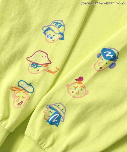 ちびまる子ちゃん（櫻桃小丸子） 聯名系列 袖部圖案長袖T恤