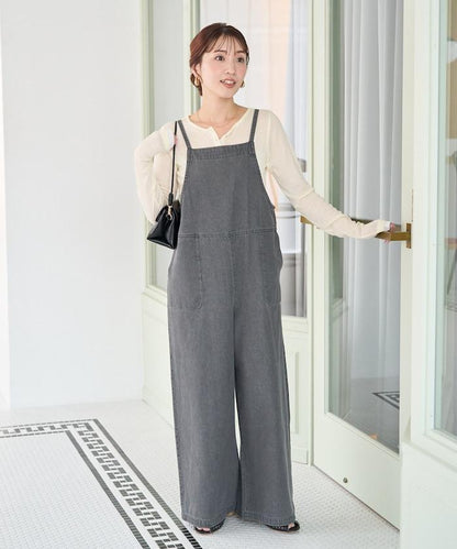 繫帶設計 牛仔面料 揹帶褲