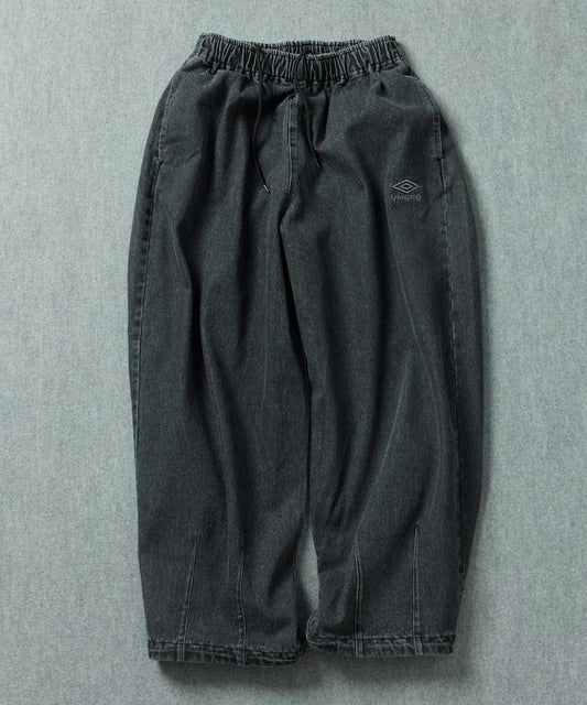 聯名＝（可加在最後） Wide / Denim 均為英文，需完整保留原文。 子品類需用中文：牛仔褲。 輸出如下： 寬鬆 Wide Denim Pants 牛仔褲