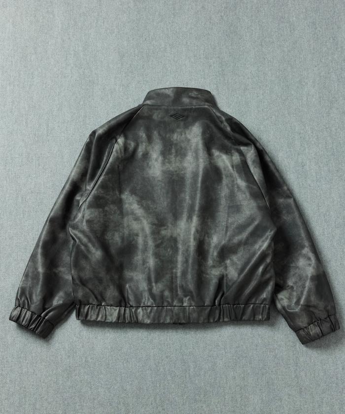 立領仿皮短外套