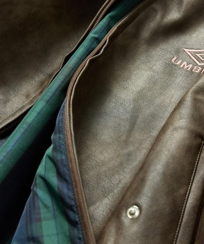 立領仿皮短外套