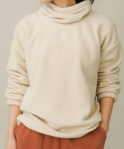 SLAB羊羔絨高領套頭衫