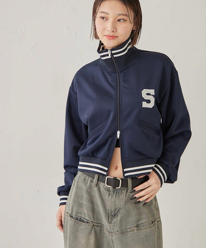 S字Logo 短版設計 運動夾克