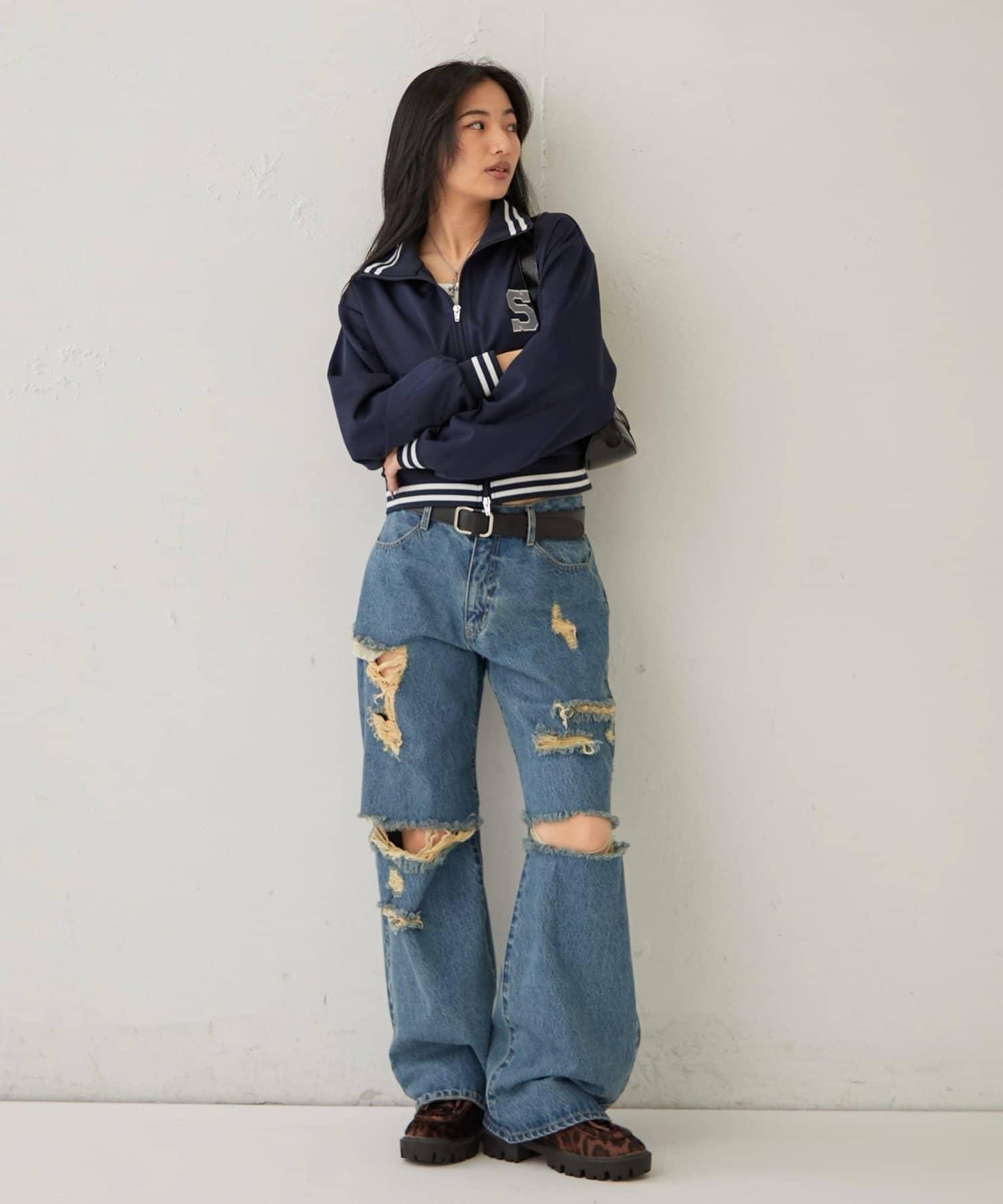 S字Logo 短版設計 運動夾克