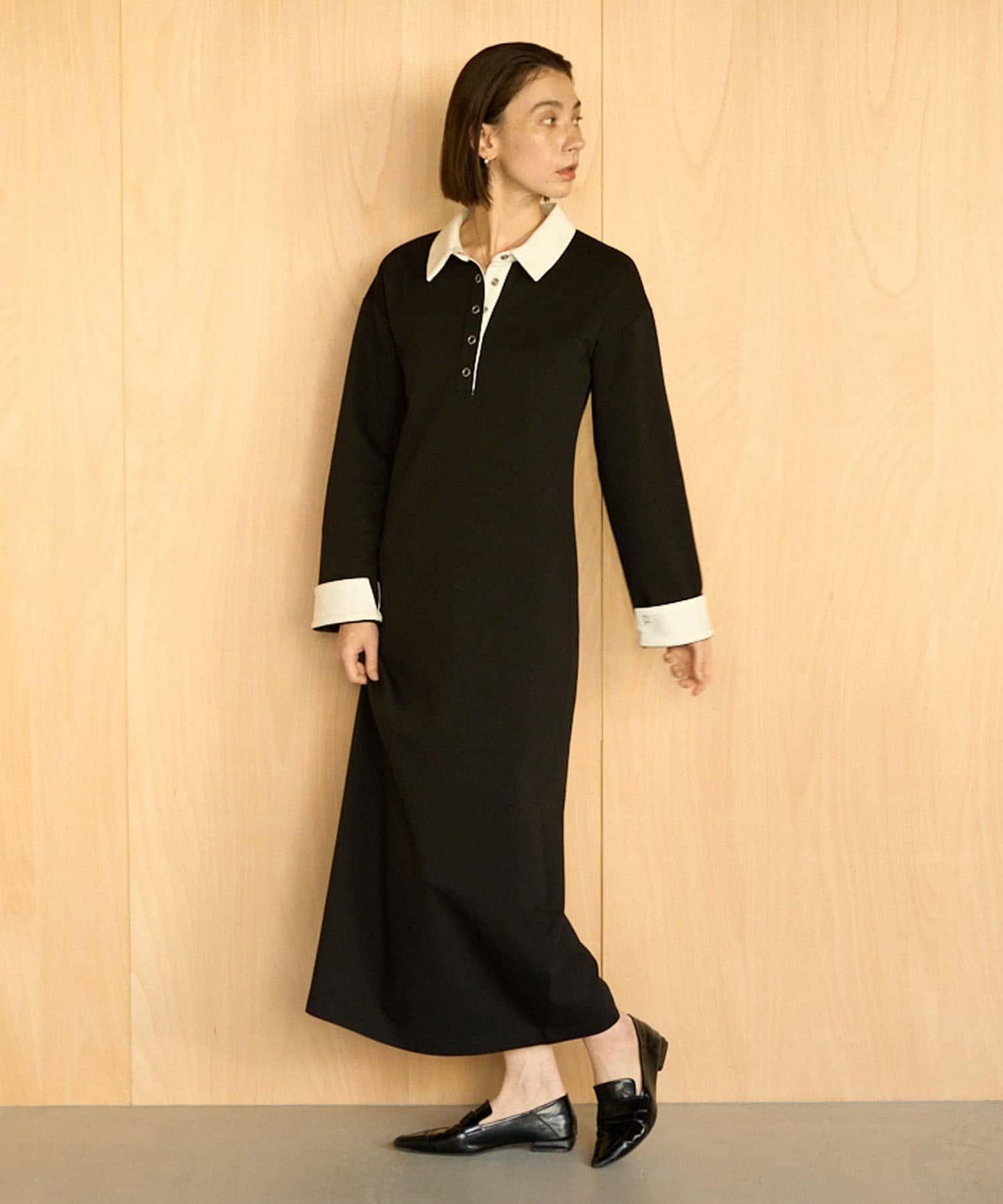 CAPRICIEUX LE'MAGE 〈C.L〉 拼色Polo設計 連衣裙