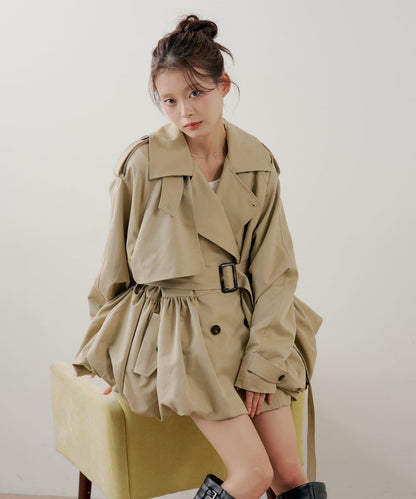 SALON by Chico 蓬鬆中長款風衣