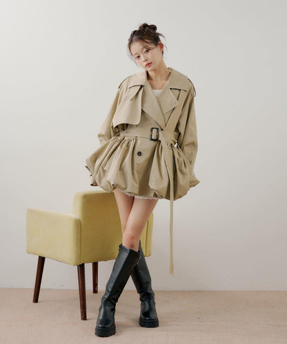 SALON by Chico 蓬鬆中長款風衣