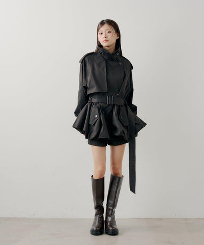 SALON by Chico 蓬鬆中長款風衣