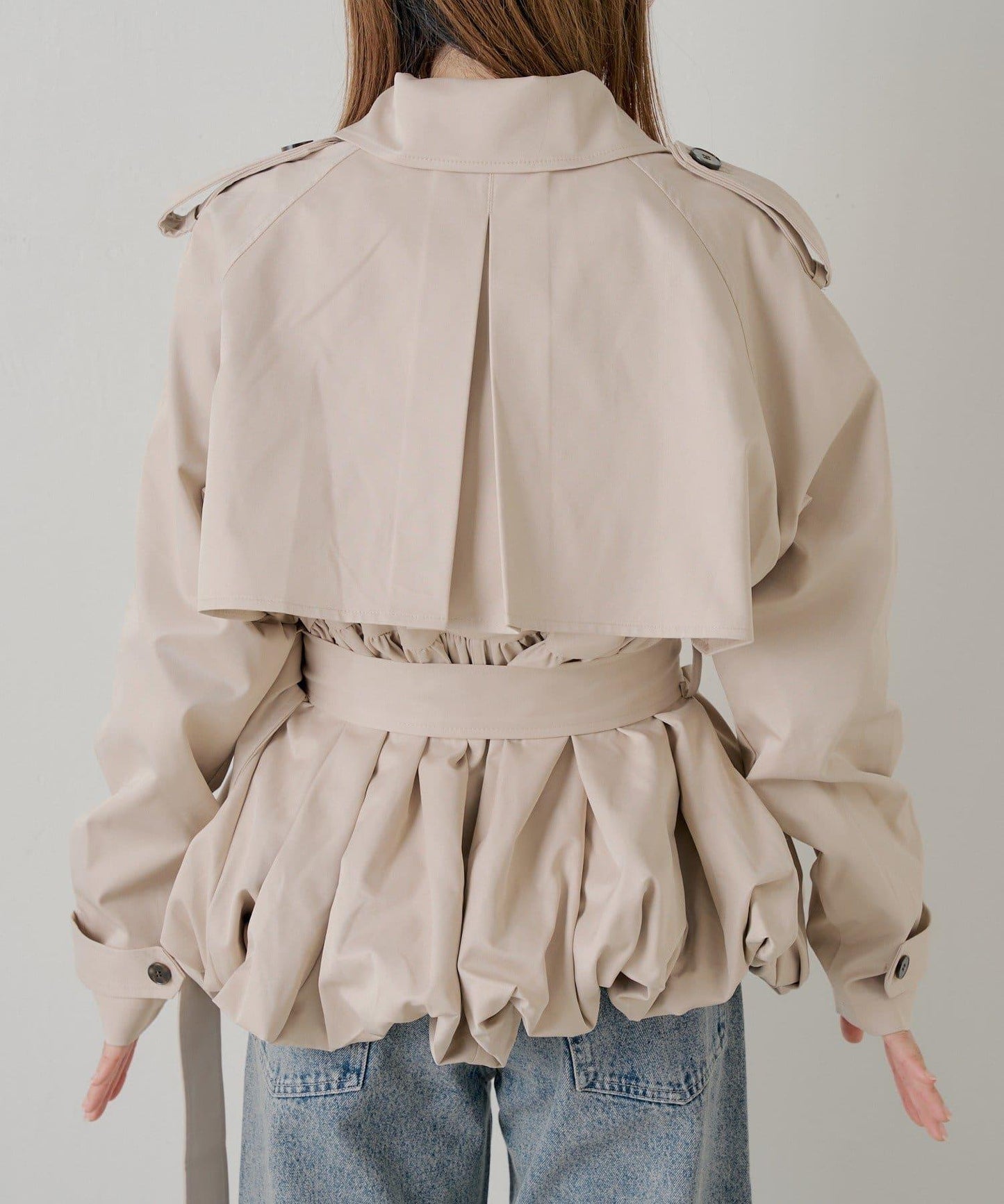 SALON by Chico 蓬鬆中長款風衣