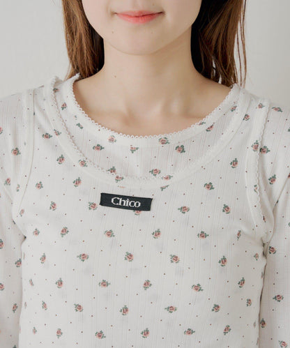 花卉圖案層次感上衣