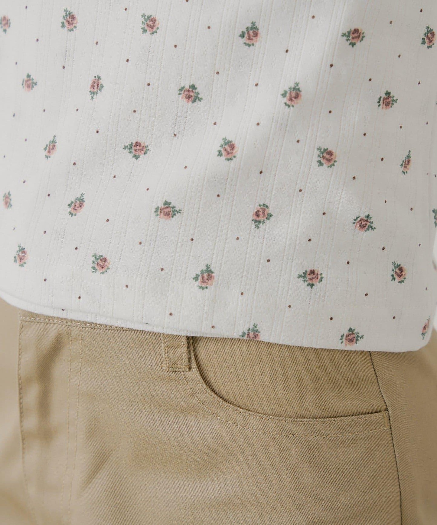 花卉圖案層次感上衣