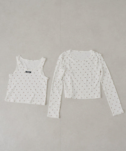 花卉圖案層次感上衣