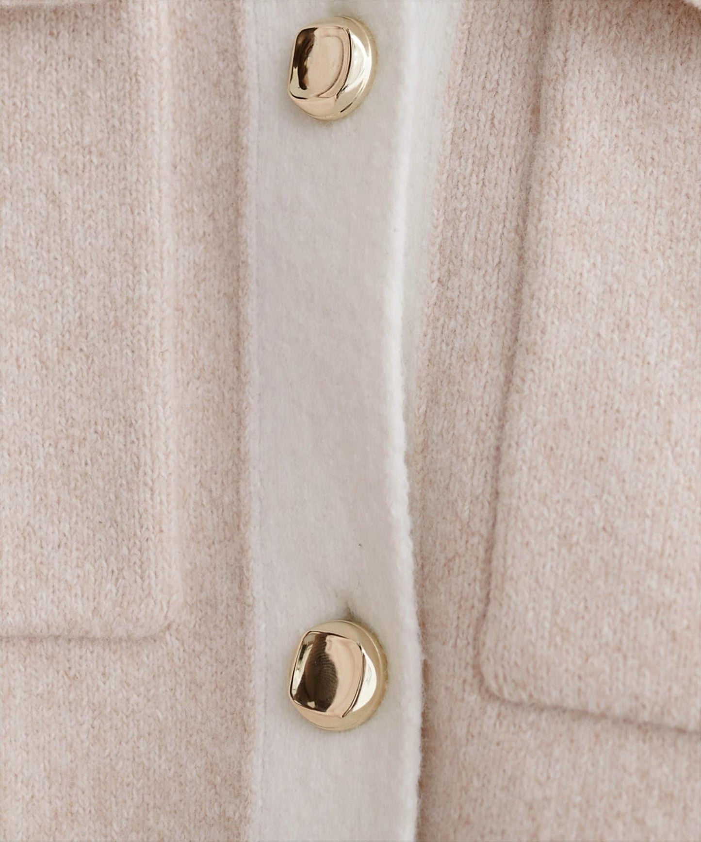 配色領設計 針織開衫