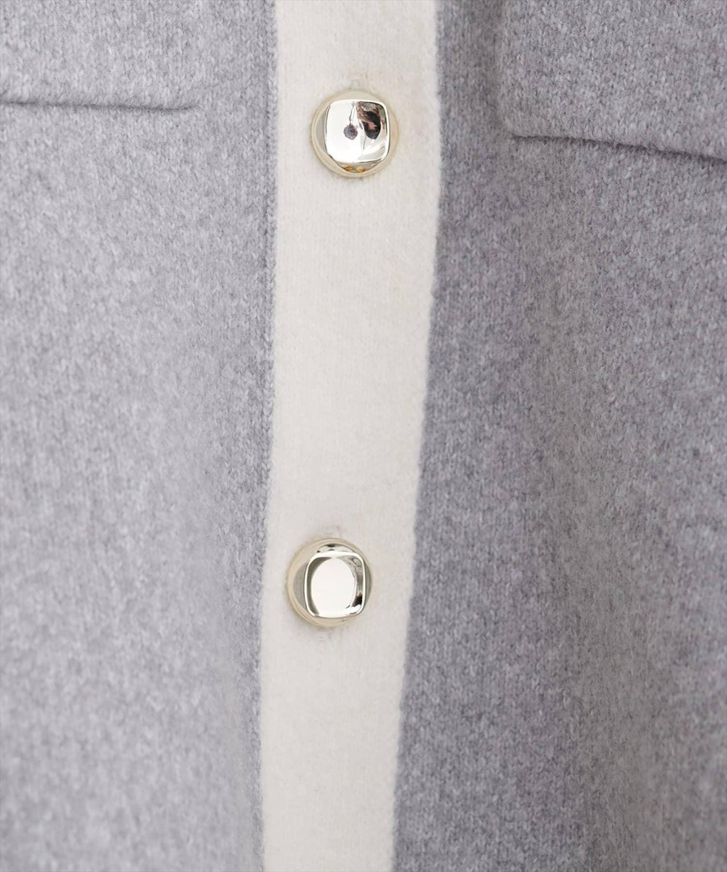 配色領設計 針織開衫