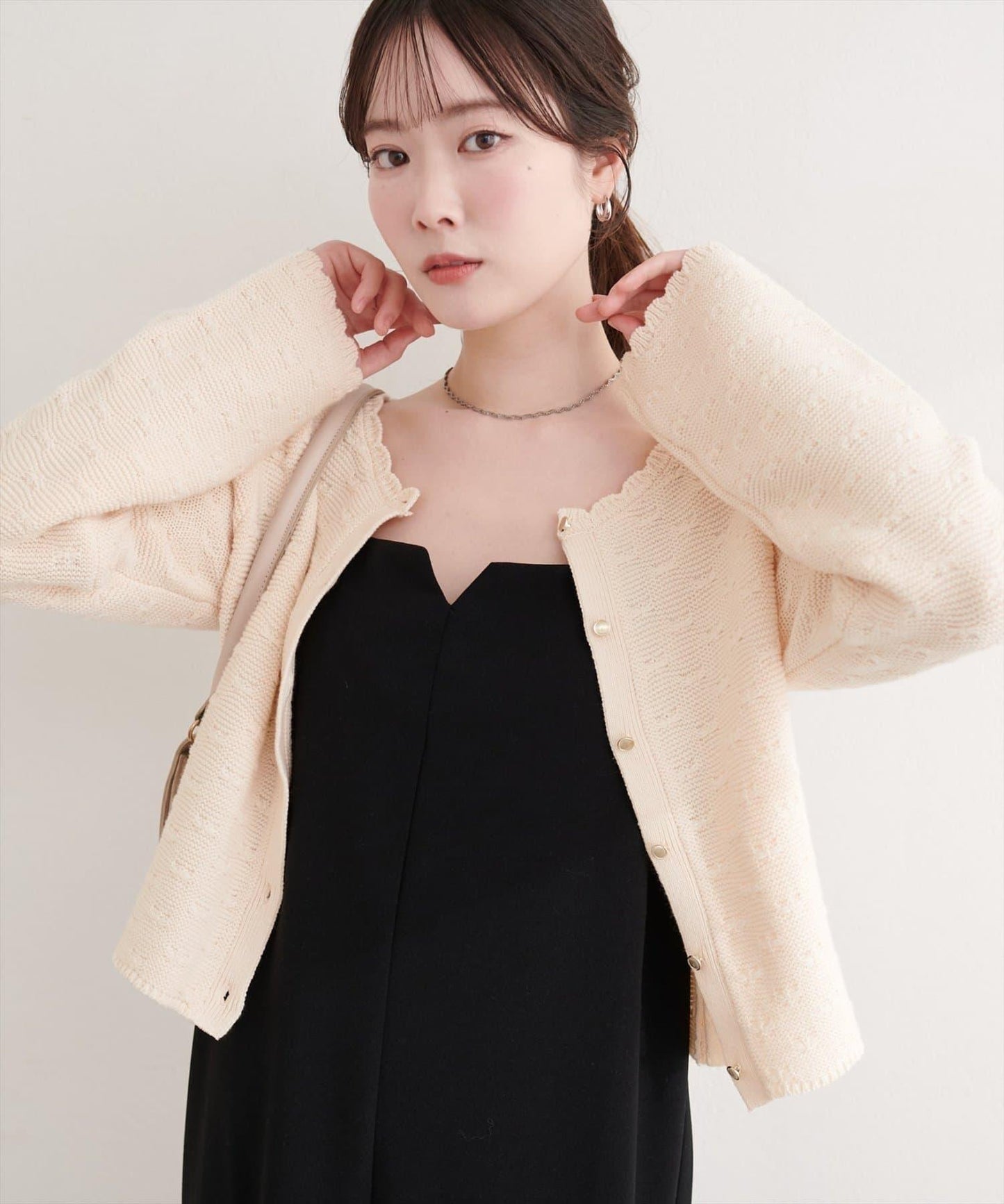 波浪邊 針織開衫