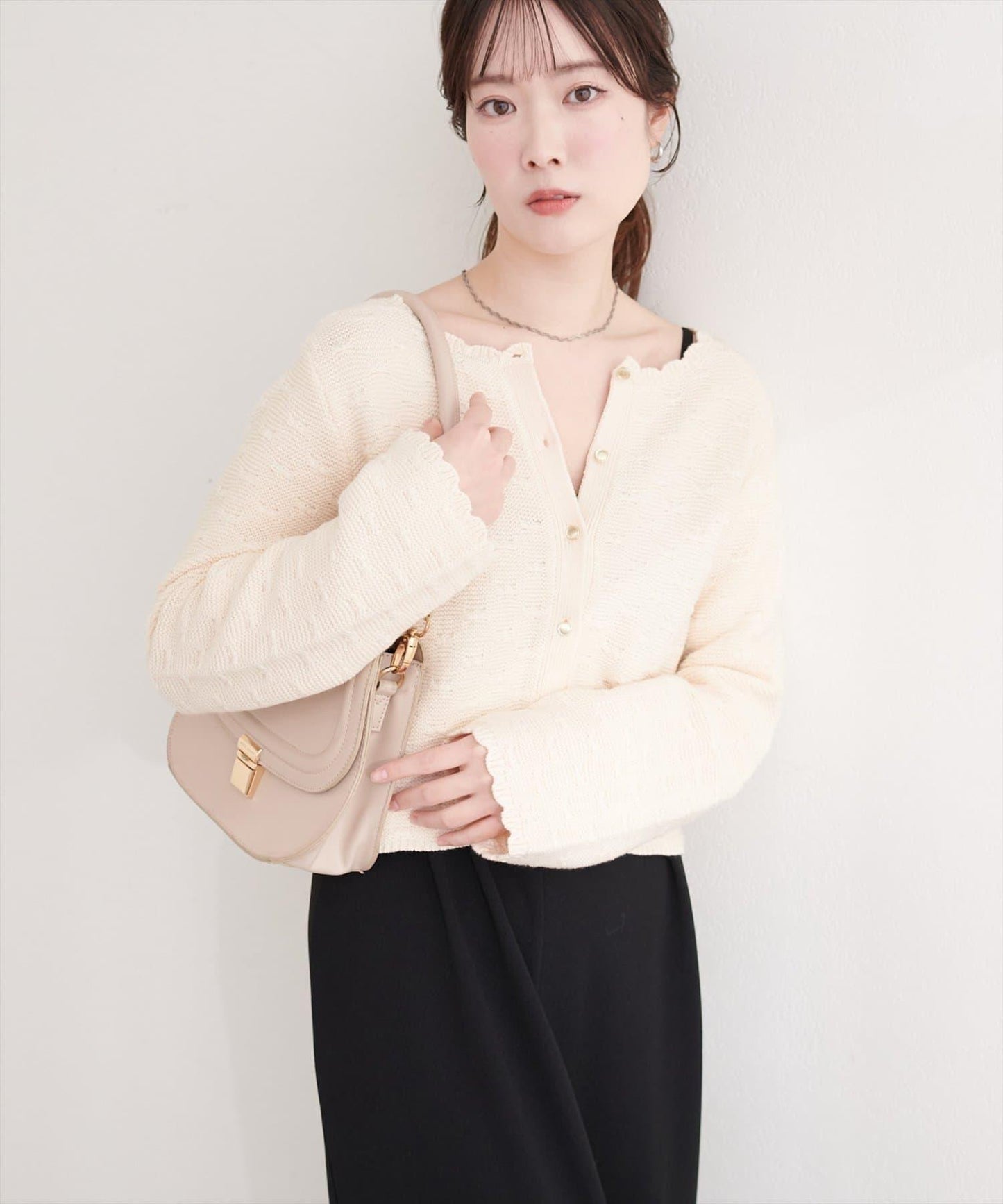 波浪邊 針織開衫