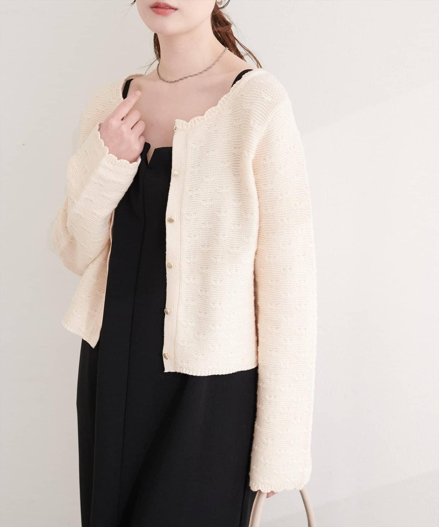 波浪邊 針織開衫