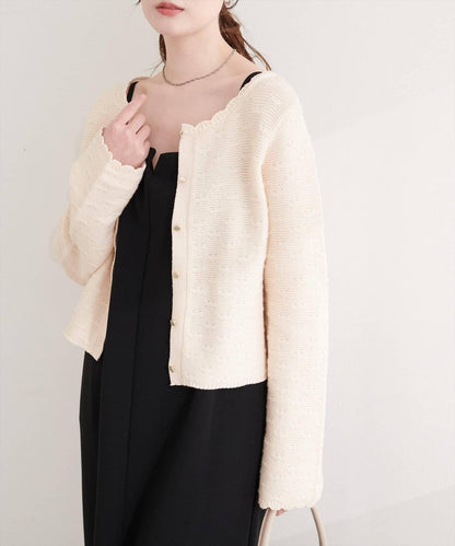 波浪邊 針織開衫
