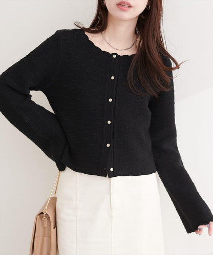 波浪邊 針織開衫