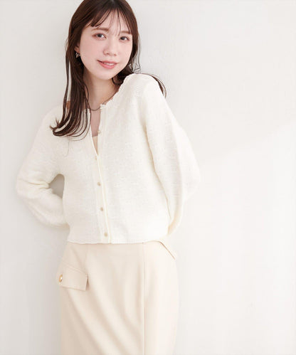 波浪邊 針織開衫