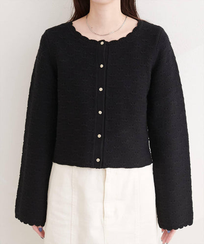 波浪邊 針織開衫