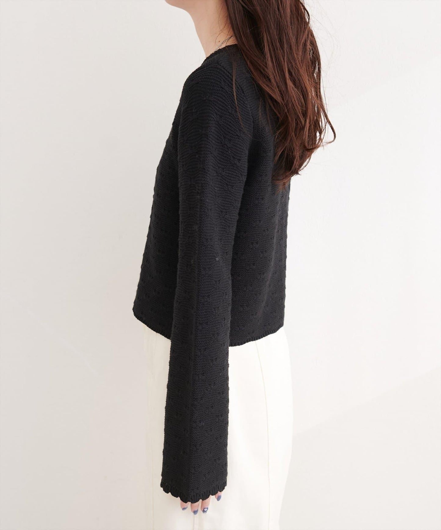 波浪邊 針織開衫