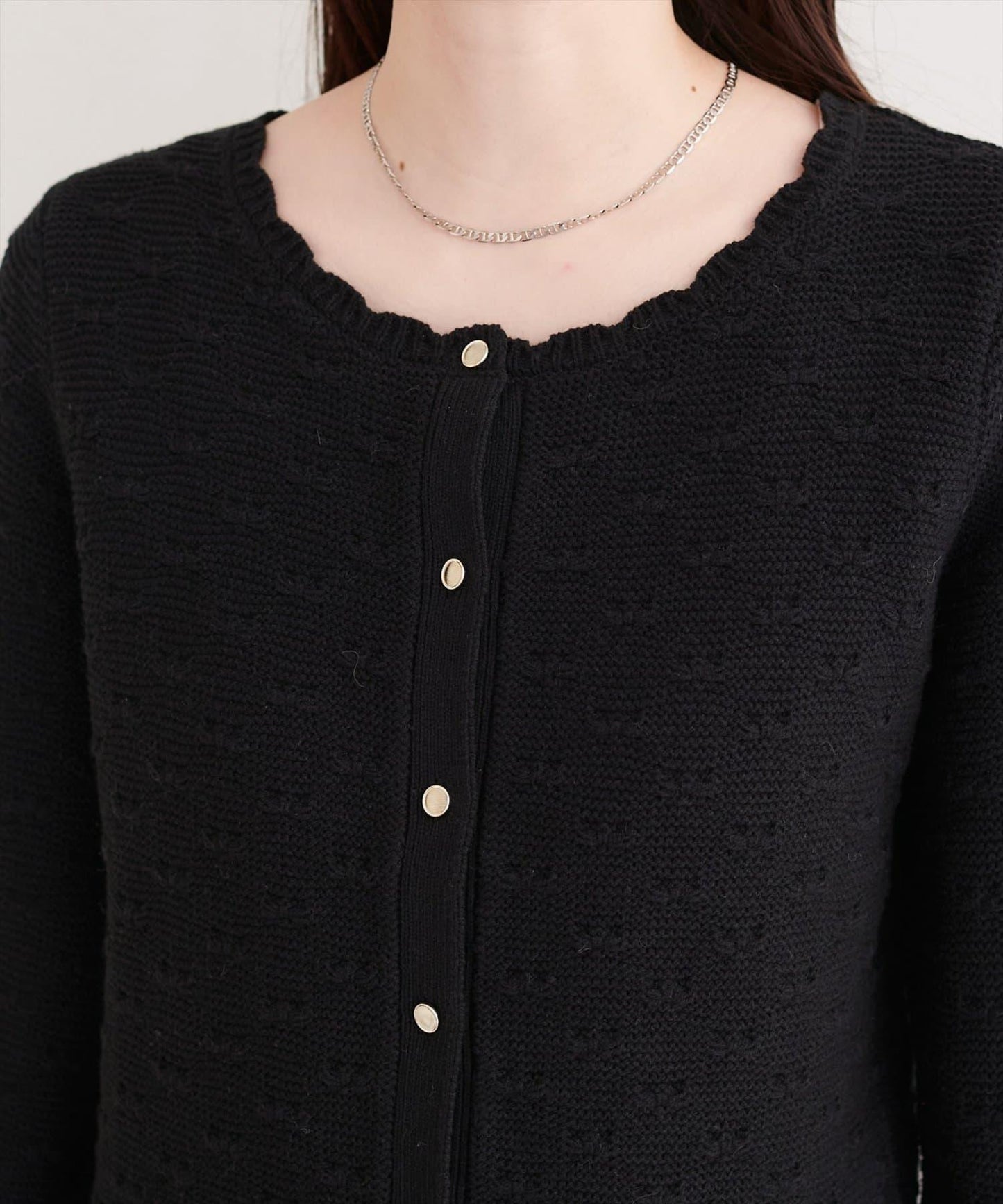 波浪邊 針織開衫