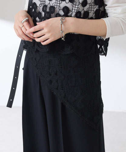 PAPILLONNER/パピヨネ 蕾絲圖案頭巾