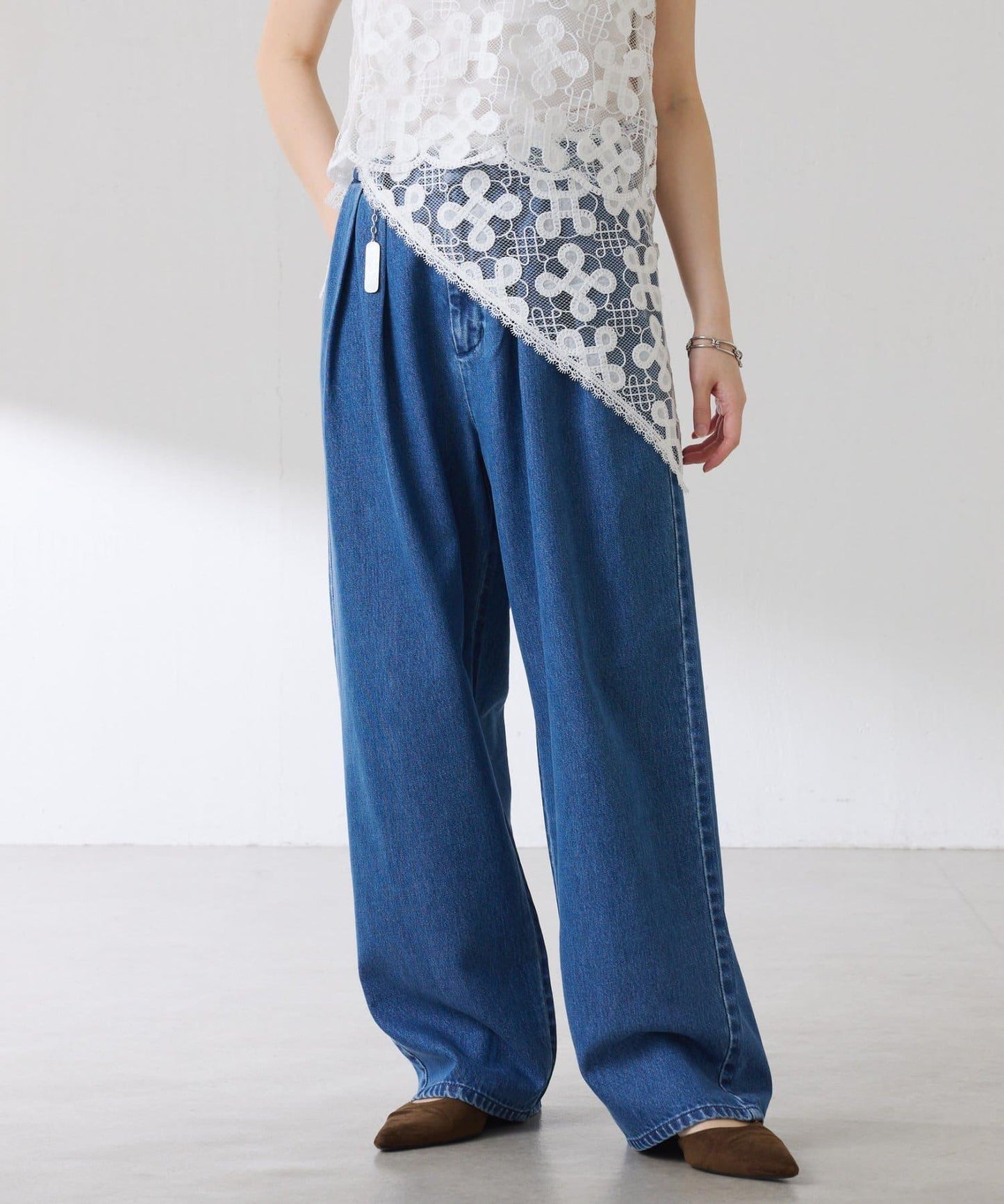 PAPILLONNER/パピヨネ 蕾絲圖案頭巾