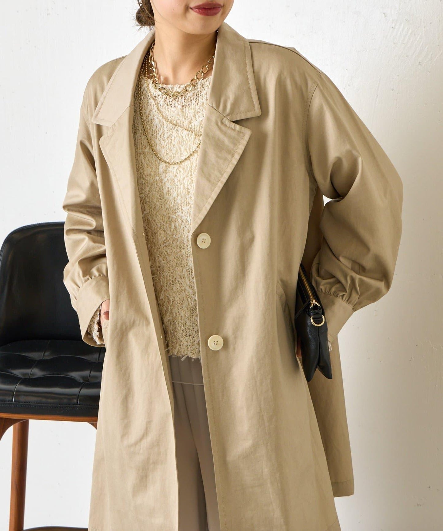 後褶設計 切斯特大衣