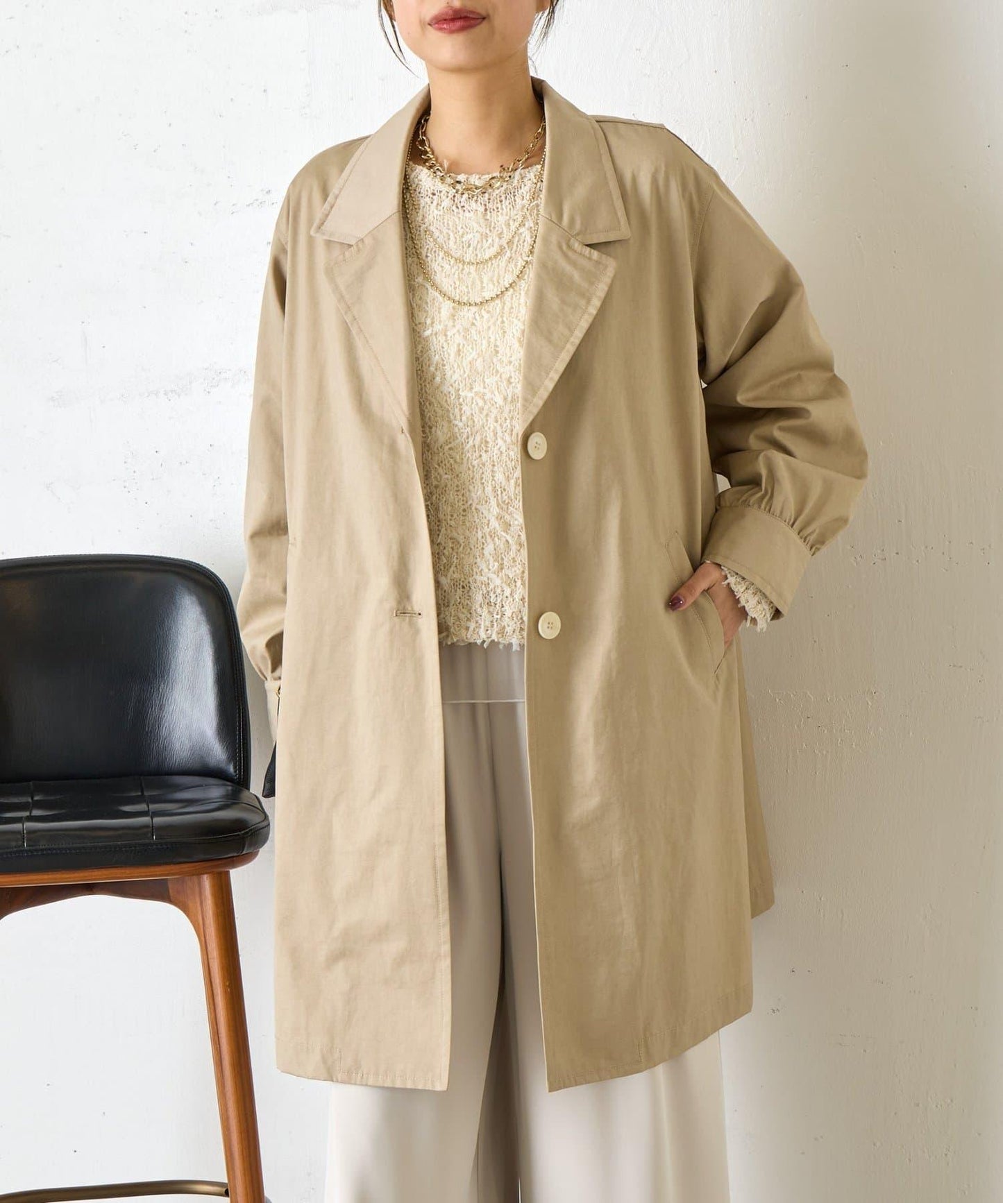 後褶設計 切斯特大衣