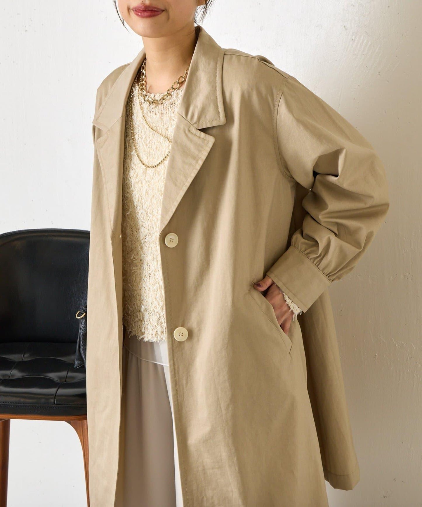 後褶設計 切斯特大衣