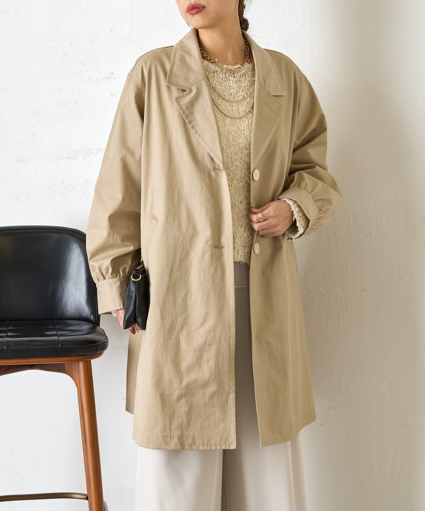 後褶設計 切斯特大衣