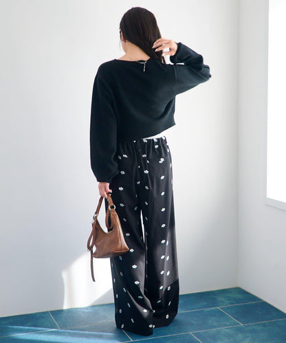 荷葉邊短款針織開衫