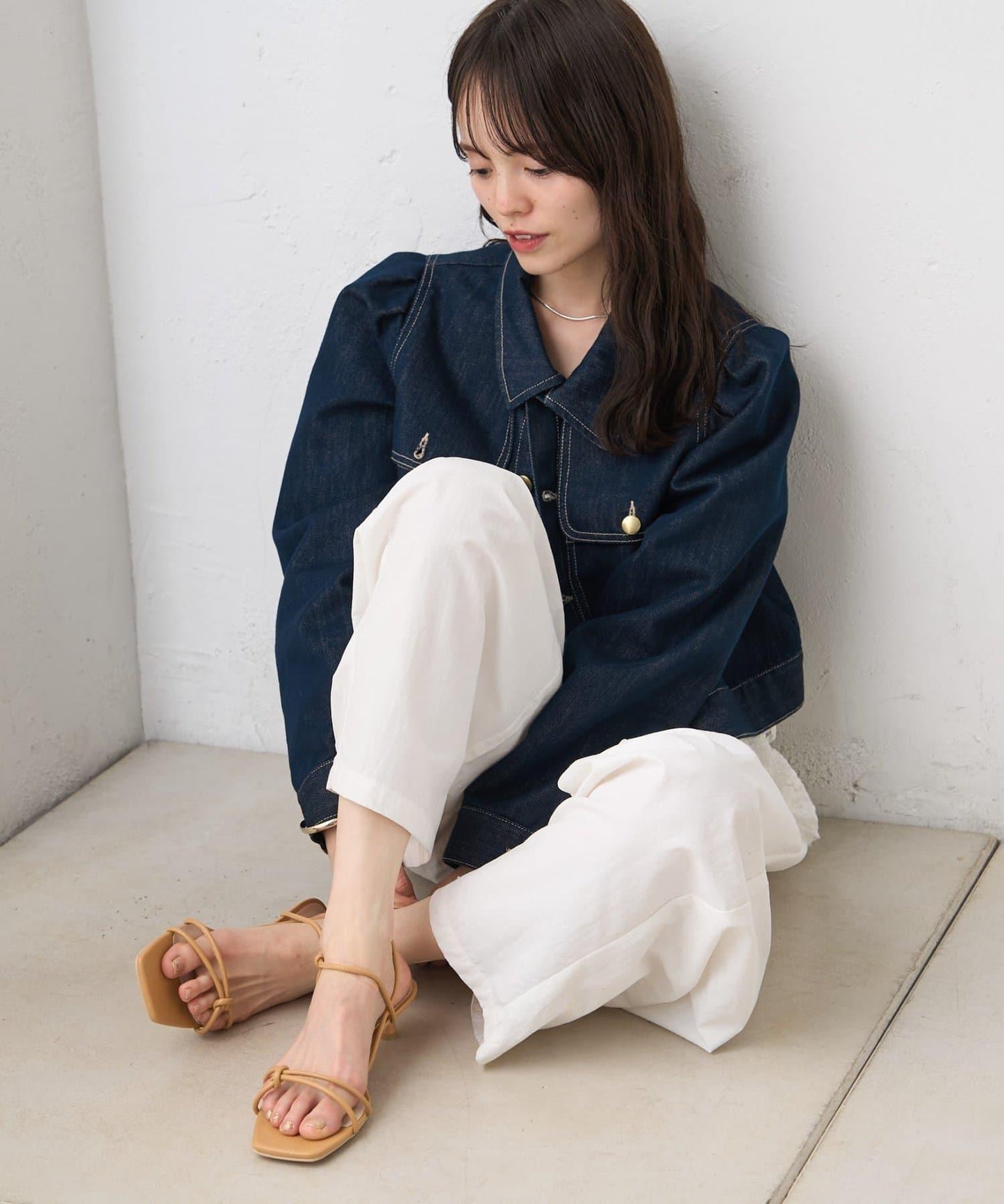 交叉綁帶高跟涼鞋