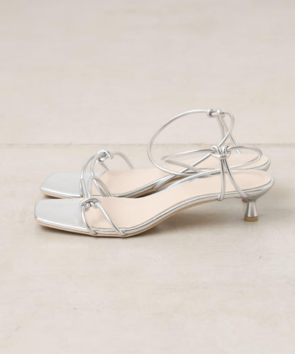 交叉綁帶高跟涼鞋