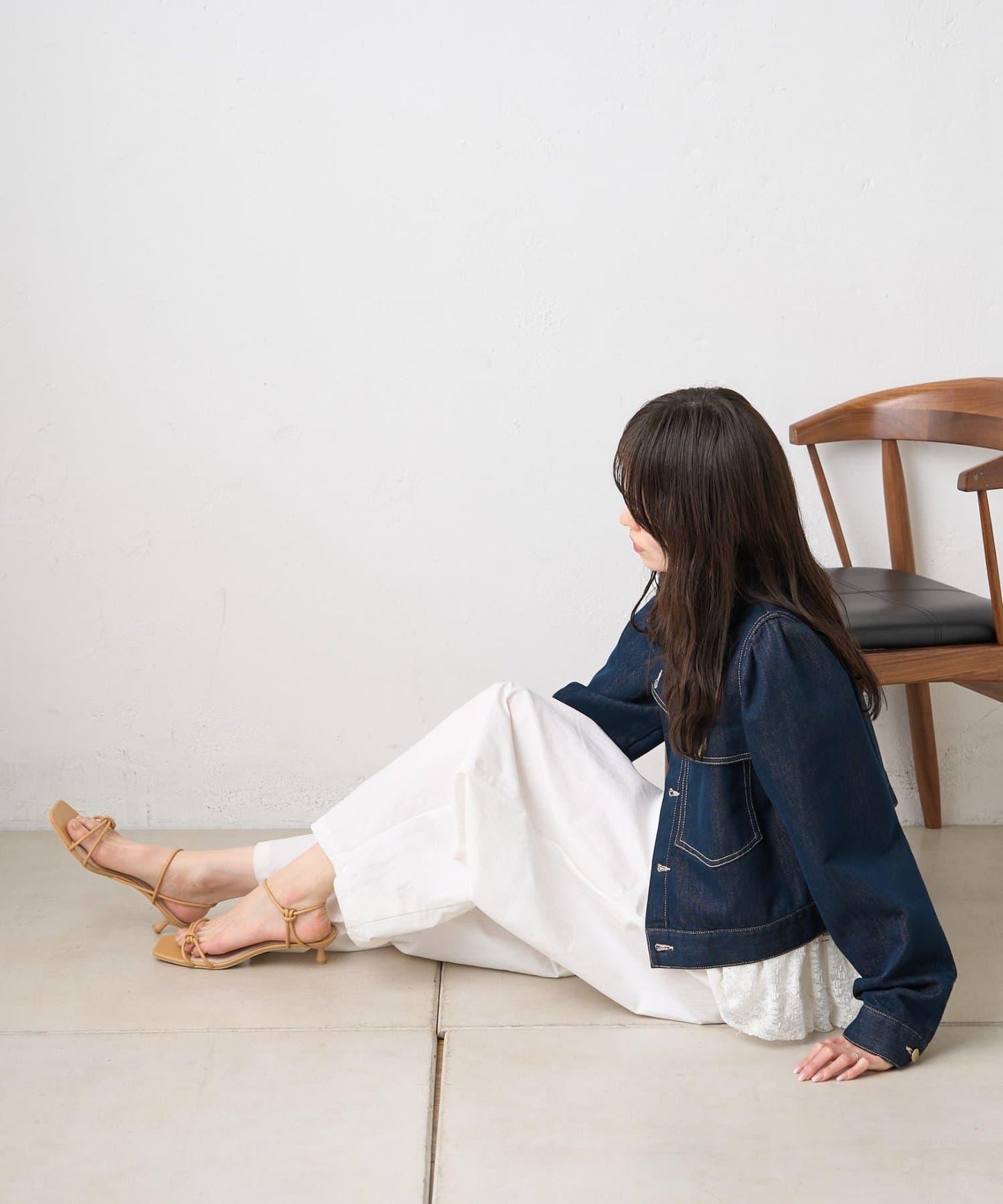 交叉綁帶高跟涼鞋