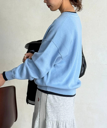 U.S. POLO ASSN. 假兩件設計 衛衣風針織 針織衫