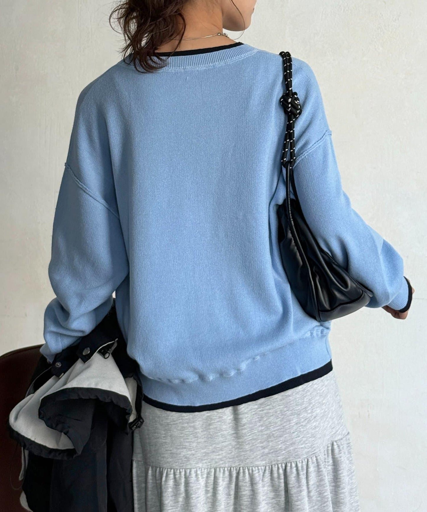 U.S. POLO ASSN. 假兩件設計 衛衣風針織 針織衫