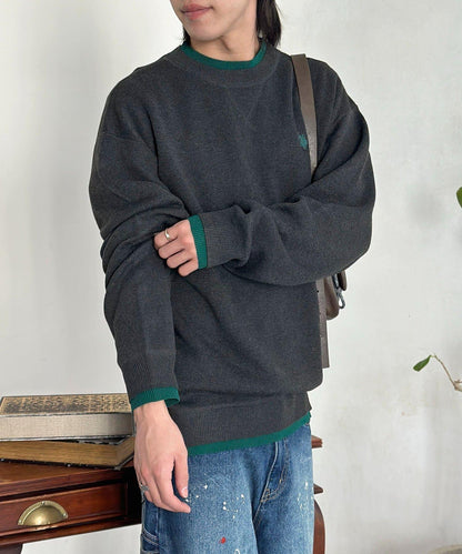 U.S. POLO ASSN. 撞色層疊設計圓領針織衫