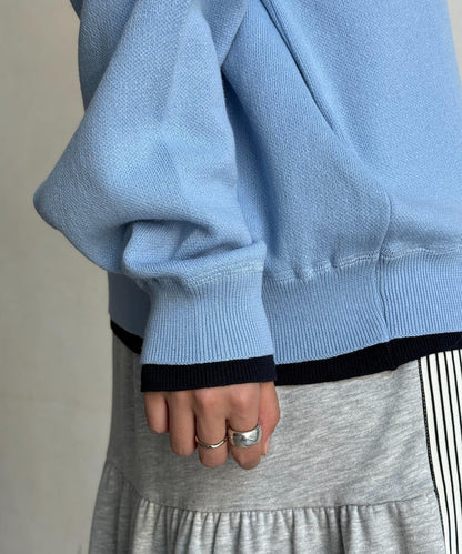 U.S. POLO ASSN. 假兩件設計 衛衣風針織 針織衫