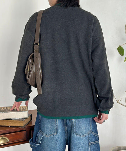 U.S. POLO ASSN. 撞色層疊設計圓領針織衫