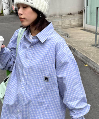 mini plaid over shirts 襯衫外套
