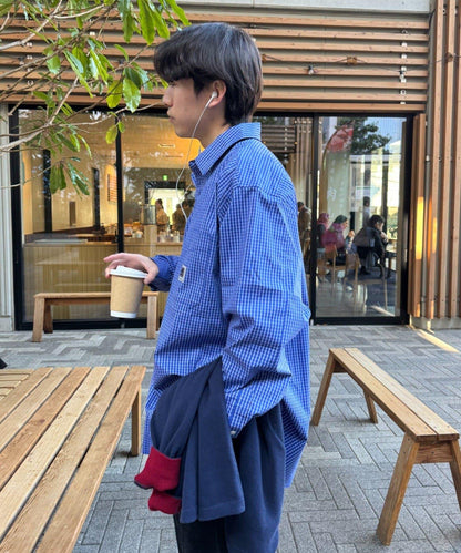 mini plaid over shirts 襯衫外套