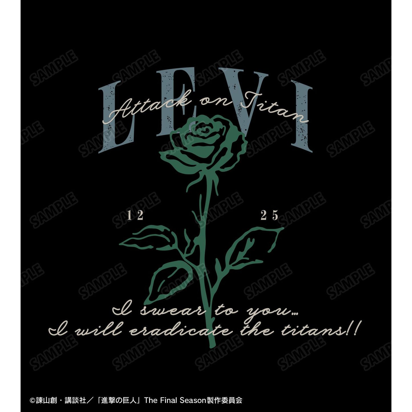 《進擊的巨人》 ar-Unity系列 リヴァイ BIG寬鬆版型 T恤 XL碼